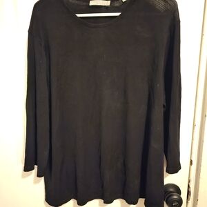 Vince Black Long Sleeve Blouse